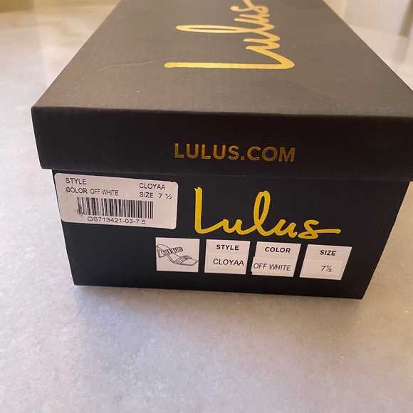 Off White High Heel Sandals - Picture 8 of 8